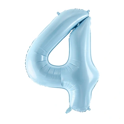Afbeelding van Cijfer 4 (86 cm) Lichtblauw