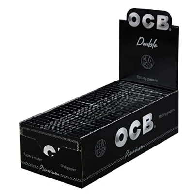 Afbeelding van OCB 16706 Premium kort nr. 4 zwart, 25 boekjes à 100 vellen (36 x 69 mm)