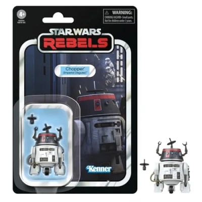 Afbeelding van Hasbro Star Wars the Vintage Collection, Chopper, keizerlijke verkleedpartij, 9,5 cm actiefiguur, geïnspireerd op de serie &quot;Star Rebels&quot;
