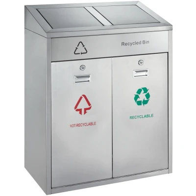 Afbeelding van Recyclling afvalbak outdoor 2 x 21 liter