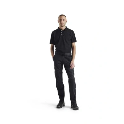 Afbeelding van Blaklader Industrie werkbroek stretch met kniezakken 1448 1832 Zwart C56