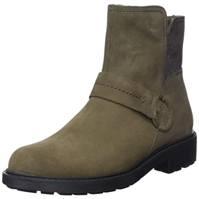 Afbeelding van Clarks Dames Opal Rose Fashion Boot, Dark Olive SDE, 35,5 EU