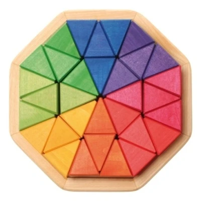 Afbeelding van Grimm&#039;s Houten Puzzel Octagon Medium