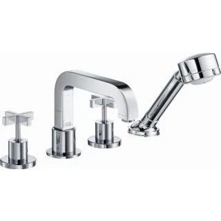 Afbeelding van Axor citterio afbouwdeel tweegreeps met omstel tbv bad tegelrand douchegarnituur uitloop 190mm chroom 39445000