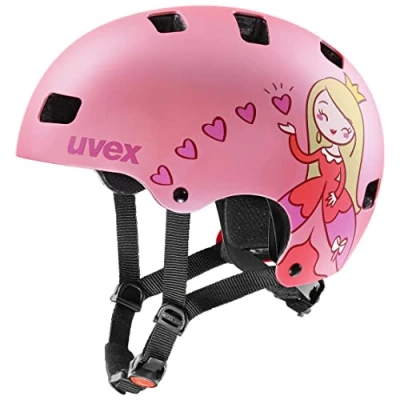 Afbeelding van uvex kid 3 cc robuuste fietshelm voor kinderen individueel passysteem geoptimaliseerde ventilatie pink matt 51 55 cm