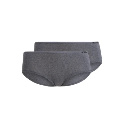 Afbeelding van Skiny Damen Panty 2ER PACK Onderbroeken, Dames, Maat: 36, Anthracite melange