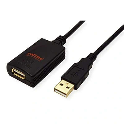 Afbeelding van ROLINE USB 2.0 verlengkabel, zwart, 5 m