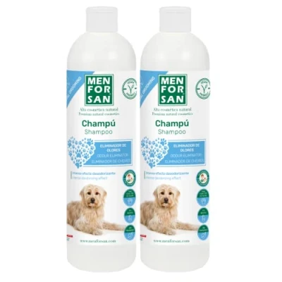 Afbeelding van MENFORSAN Hondenshampoo Geurverwijderaar Talk 1L, 2 stuks, blauw