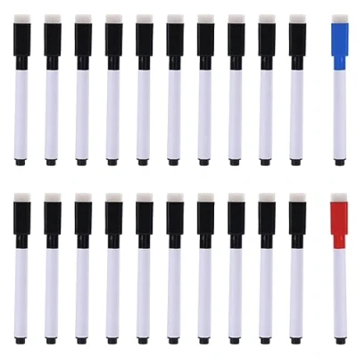 Afbeelding van ATBUSS 22 stuks whiteboard markers, uitwisbare markers met magnetische afzuiging Dry Erase, fijne punt, sneldrogende voor school, kantoor.