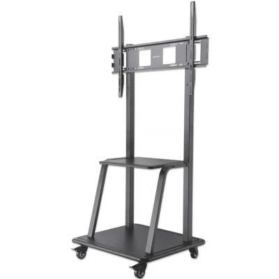 Afbeelding van Manhattan 461665 flat panel vloer standaard Portable floor stand Zwart 2,54 m (100 )