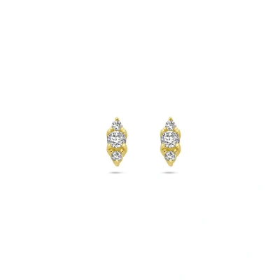 Afbeelding van 14K Geelgouden Oorknoppen Zirkonia 5 x 2 mm 4032786