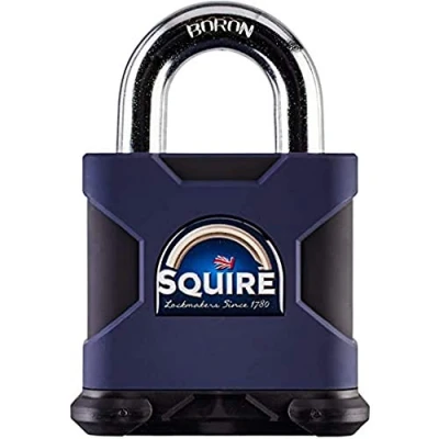 Afbeelding van Henry Squire Stronghold 6 pins S cilinder open beugel stalen hangslot, 80 mm (lengte)