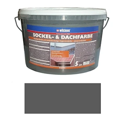 Afbeelding van Wilckens 5 liter basis en dakverf, mat leisteen, hoogdekkende, weerbestendige dispersieverf, waterverdunbaar