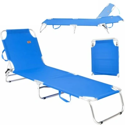 Afbeelding van Strandstoel Ociotrends Blauw 188 x 58 24 cm