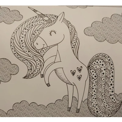 Afbeelding van Wins Holland Doodle Kleurboek Eenhoorn