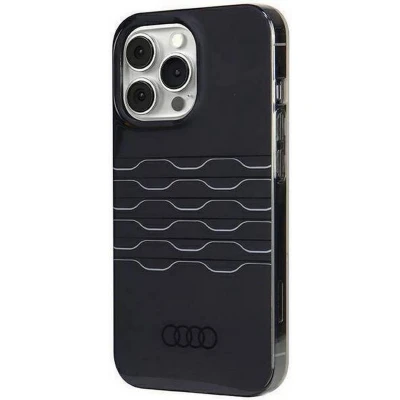 Afbeelding van Audi IML Grille Pattern Back Case (MagSafe Compatible) Geschikt voor Apple iPhone 13 Pro Max (6.7&quot;) Zwart