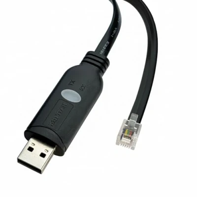 Afbeelding van DSD TECH SH RJ12B USB naar RJ12 RJ11 6P4C RS232 seriële kabel (zwart) 5.9FT