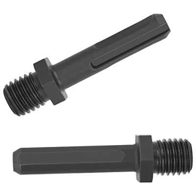 Afbeelding van NICAVKIT 2 stuks adapter M14 buitendraad voor diamanttegelboor, SDS Plus en driehoekige schachtadapter diamantboor M14, boormachine schroefdraad