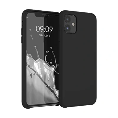Afbeelding van kwmobile telefoonhoesje compatibel met Apple iPhone 11 hoesje Zachte case voor smartphone Back cover in mat zwart