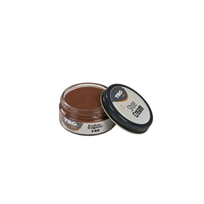 Afbeelding van TRG schoencrème met bijenwas cognac bruin 50 ml