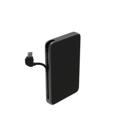 Afbeelding van Mophie Powerstation Plus 5.000 mAh Powerbank met Ingebouwde USB C Kabel
