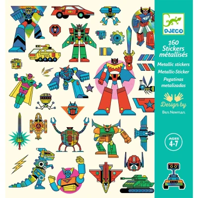 Afbeelding van Djeco stickers robot 160st