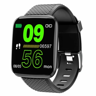 Afbeelding van Denver SW 151 Smartwatch Sportwatch Touchscreen Stappenteller Hartslagmeter Bloeddrukmeter Geschikt voor iOS &amp; Android zwart