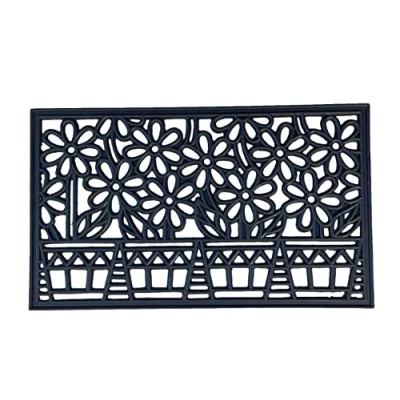 Afbeelding van On1shelf Gietijzeren stijl rubberen deurmatten rechthoekig 45 cm x 75 (7)