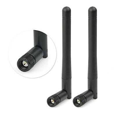 Afbeelding van Eightwood externe wifi antenne 2,4 GHz SMA mannelijke adapter 3dBi omnidirectionele 2 stuks voor bewakingscamera router Wirelesse netwerken