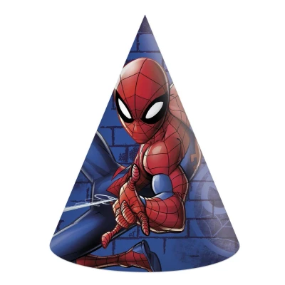 Afbeelding van Spiderman Team Up feesthoedje 6 stuks