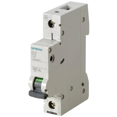 Afbeelding van Siemens stroomonderbreker 230 400v 6ka 1 polig c 4a 5sl6104 7