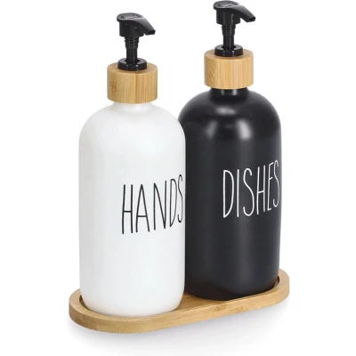 Afbeelding van Zeepdispenser set Zeller Present 3 delig