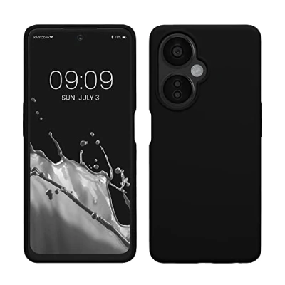 Afbeelding van kwmobile telefoonhoesje geschikt voor OnePlus Nord CE 3 Lite 5G / N30 Hoesje met siliconen coating Smartphone case in zwart