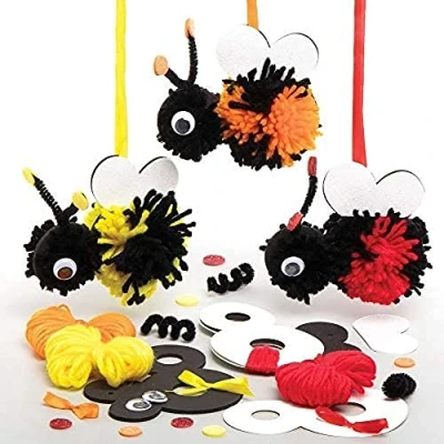 Afbeelding van Baker Ross Hommel Pompom Sets (3 Stuks) Knutselspullen en Knutselsets voor Kinderen