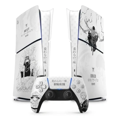 Afbeelding van sticker PS 5 Slim Gear 1, Manga, console en controller, Digital Edition, Skin 1 (1 controller)