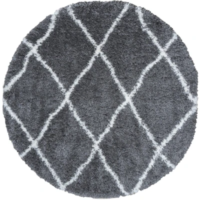 Afbeelding van Veer Carpets Vloerkleed Jeffie Grey Rond ø80 cm