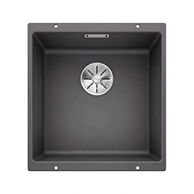 Afbeelding van Blanco spoelbak Subline 400 U manueel onderbouw antraciet 523422
