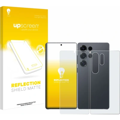 Afbeelding van upscreen Screenprotector voor Samsung Galaxy S25 Ultra (Voor+Achter) Folie Beschermfolie anti glare matte