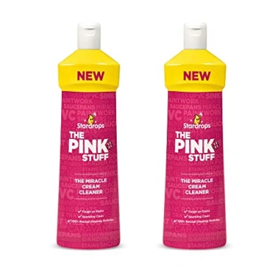 Afbeelding van Pink Stuff Stardrops The Miracle multifunctionele cremereiniger 500 ml, verpakking van 2 x ml