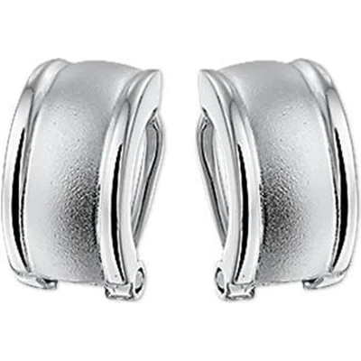 Afbeelding van Trendjuwelier huiscollectie Oorclips Poli/mat Zilver Mat Glanzend 14