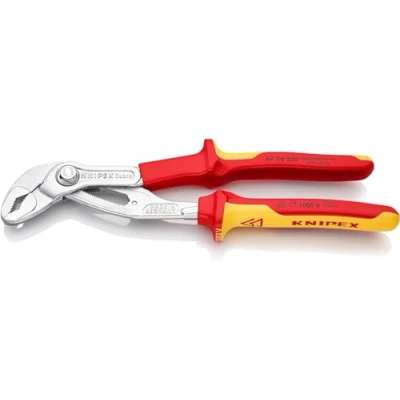Afbeelding van Waterpomptang Cobra® VDE verchroomd 250 mm _ 87 26 SB KNIPEX