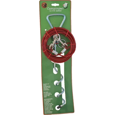 Afbeelding van Campingset 6 meter staalkabel met draaipen Gebr. de Boon