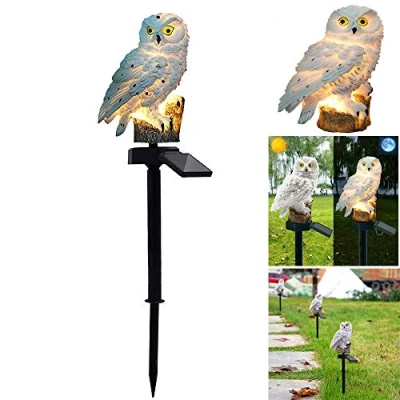 Afbeelding van ALLOMN Gazonlamp op zonne energie, outdoor, zonnelicht tuindecoratie, lamp, waterdicht, pad, gazon, tuinlampen, uildesign, wit