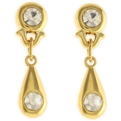 Afbeelding van Behave Oorbellen goud kleur hangertjes 3cm