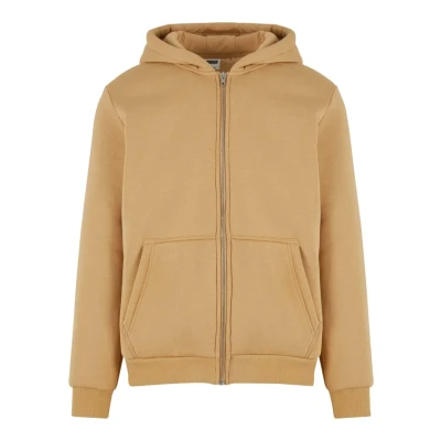 Afbeelding van Urban Classics Bonded ZIP Sweater met rits, Heren, Maat: Small, Unionbeige