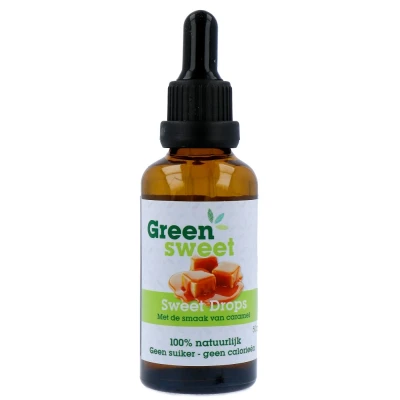 Afbeelding van 20% korting Green Sweet Stevia Caramel Vloeibaar 50ml