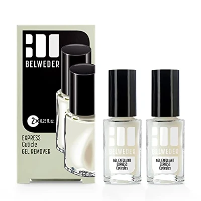 Afbeelding van BELWEDER Express nagelriem peeling gel, 2 x 7,5 ml, voor moeilijke nagelriemen, peelt in een expresstijd, verwijdert nagelriemen zonder schaar, vrouwen en mannen
