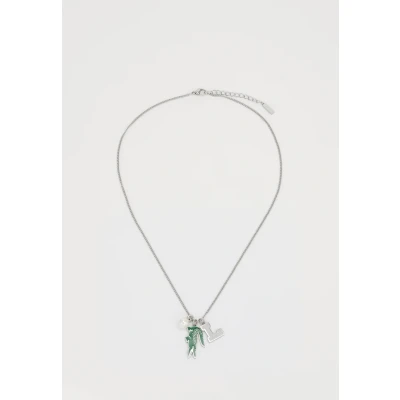 Afbeelding van Lacoste Umpire Unisex Ketting silvercoloured/green, Maat: One Size, Silver coloured/green