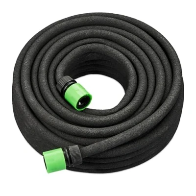 Afbeelding van druppelslang 25 m moestuin 12 mm druppel tuinslang zwart