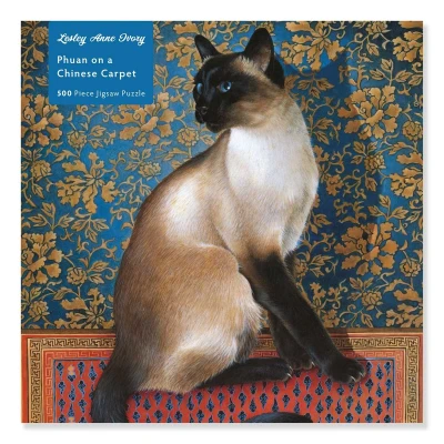 Afbeelding van Puzzle Lesley Anne Ivory: Phuan auf einem chinesischen Teppich: Unser faszinierendes, hochwertiges 500 teiliges (49 cm x 36 cm) in stabiler Kartonverpackung